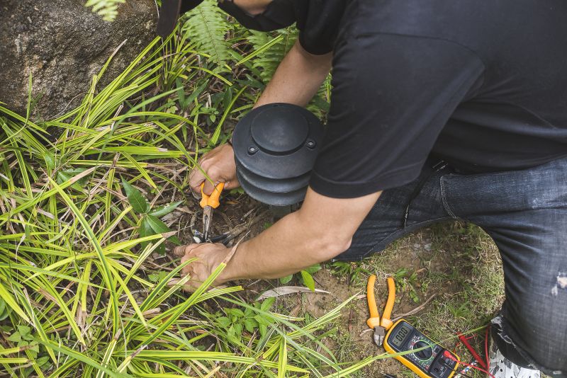 Gas Lamp Maintenance in Action